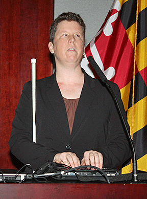 Jennifer Dunnam at the 2012 Braille Symposium
