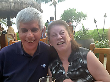 Shelley Coppel with her husband Frank