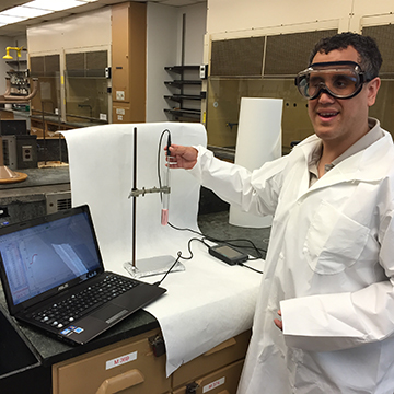 Cary Supalo in his lab