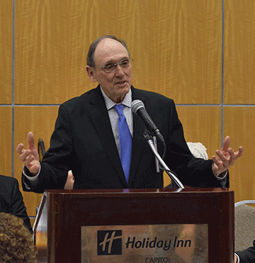 Congressman Phil Roe addresses the Great Gathering-In.