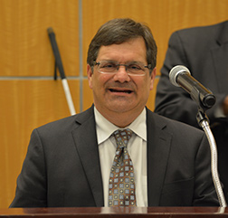 Congressman Gus M. Bilirakis, representative of the Twelfth District of Florida, speaks to the crowd.