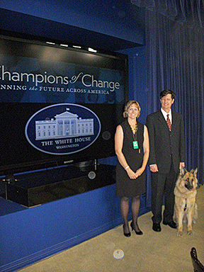 Diane Brauner and Ed Summers at the Champions of Change ceremony at the White House