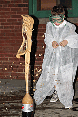 Kyle Beasley experiments with the Mentos effect 