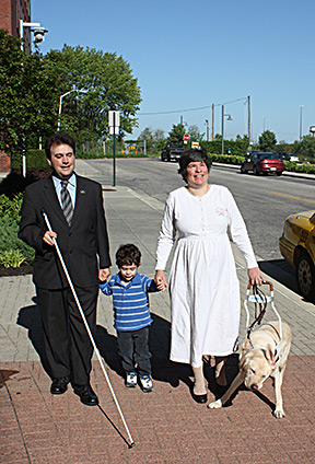 Melissa Riccobono with her husband, Mark, and son, Austin