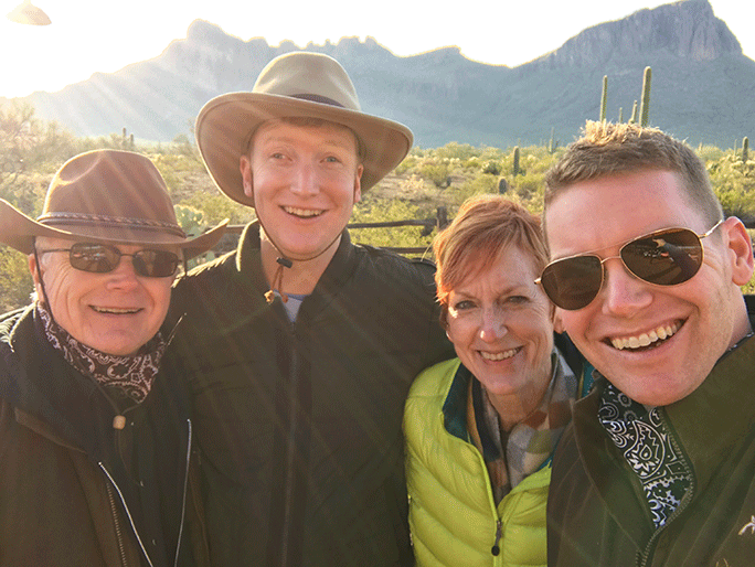The O&rsquo;Connors enjoy a family vacation.