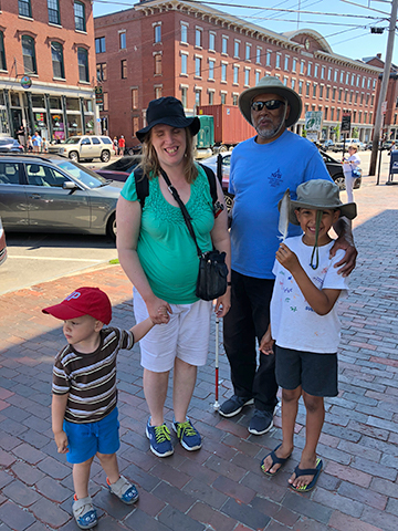 Kristen Witucki with her husband James and their sons, Langston and Noor. Photo Credit: Damien LaRock